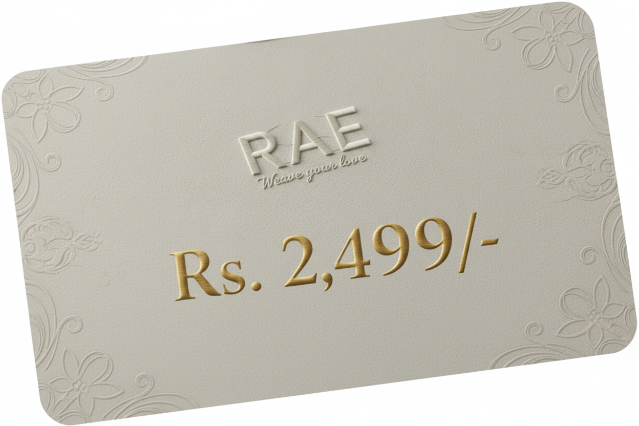 R A E Gift Card Rs. 2499 Clean